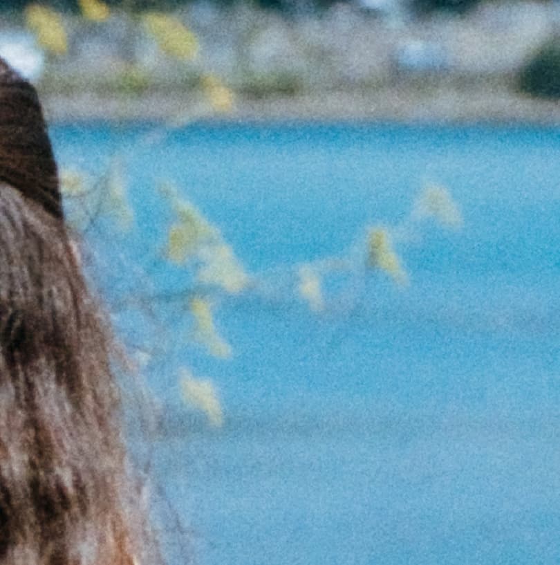The same frame in Positiver, clean with film-like grain